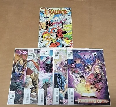 Buy X-Men Knights Of X 1-5 FULL SET+ Excalibur The Sword Is Drawn Special Edition NM • 19.76£