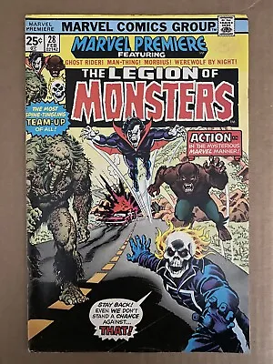 Buy Marvel Premiere #28 First Printing 1976 Marvel Comic Book 1st Legion Of Monsters • 395.11£