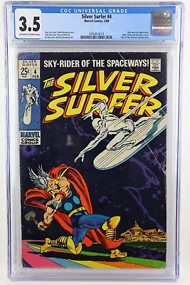Buy Silver Surfer #4 Cgc 3.5 Off-white To White Pages 2/69 • 363.68£