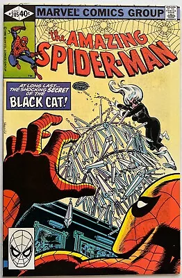 Buy =Amazing Spiderman= #205 FN 1980 Black Cat's Secret Revealed • 0.99£