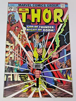 Buy Thor #229 1974 [FN+] Marvel MVS Hulk 181 Ad 1st Shade-Thralls Value Stamp • 38.37£
