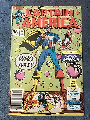 Buy Captain America #307 Newsstand 1985 Marvel Comics 1st Madcap Neary Cover VG/FN • 15.76£