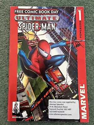 Buy Ultimate Spider-Man Issue 1 Powerless Marvel 2002 Free Comic Book Day Edition  • 14£
