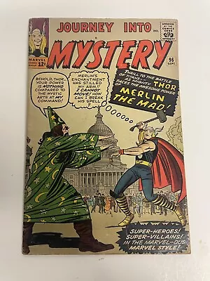 Buy Journey Into Mystery #96  Thor! Merlin The Mad! Steve Ditko! Marvel 1963 Ads Cut • 47.57£