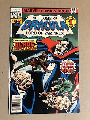Buy The Tomb Of Dracula #58 Solo Blade Issue 1977 • 17.34£
