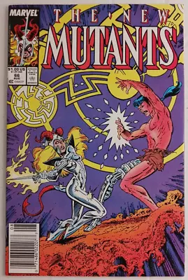 Buy The New Mutants #66 ~ Marvel 1988 ~ NEWSSTAND EDITION ~ NICE COPY HIGH GRADE NM • 3.93£