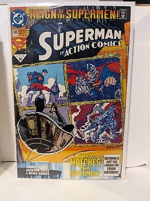 Buy Action Comics 689 VF/NM 1st Appearance Black Suit Superman DC Comics • 3.95£
