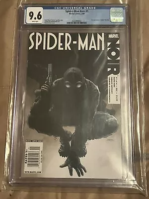 Buy Spider-Man Noir #1 CGC 9.6 Newsstand Edition 2009 Nic Cage Show Confirmed • 397.17£