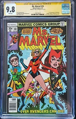 Buy MS MARVEL #18 1978 1ST FULL APPEARANCE OF MYSTIQUE X-men MCU CGC 9.8 SS Signed • 3,468.56£
