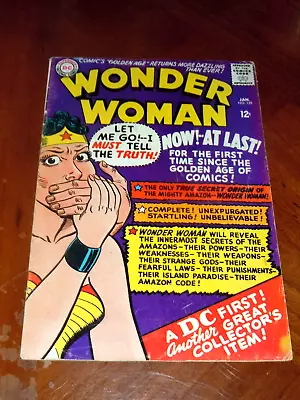 Buy WONDER WOMAN #159 (1966)  VG (4.0) Cond.  KEY BOOK:  ORIGIN STORY • 23.99£