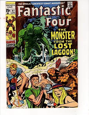 Buy Fantastic Four #97 Marvel 1970(THIS BOOK HAS MINOR RESTORATION SEE DESCRIPTION) • 19.70£