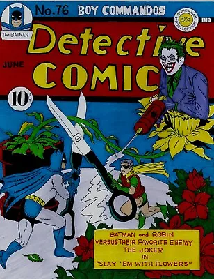Buy Detective Comics # 76 Cover Recreation Batman & Joker Original Comic Color Art • 237.17£