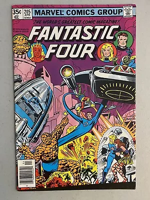 Buy Fantastic Four 205, VF- 7.5, Marvel Bronze 1979, Keith Pollard, 1st Nova Corp • 17.12£