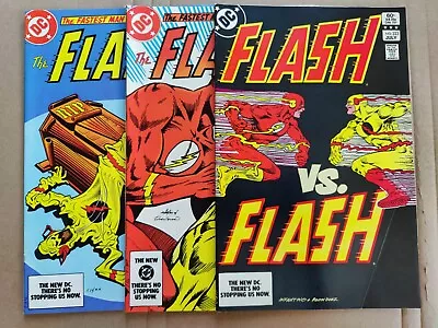Buy The Flash 323 FN- 324 VF 325 VF+ Lot Of 3 DC 1983 Death Of Reverse Flash • 35.39£