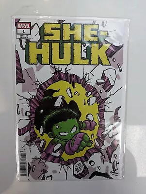 Buy Marvel Comic : She-Hulk #1 (2021) Skottie Young Variant Cover NM • 7.50£