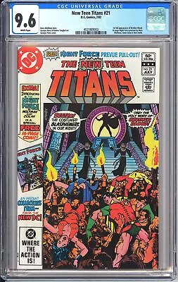 Buy New Teen Titans #21 CGC 9.6 1982 4021889003 1st Full App Of Brother Blood! KEY! • 48.25£