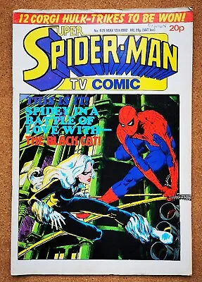 Buy Super SPIDER-MAN TV Comic No 479 Marvel UK May 1982 THE BLACK CAT • 4.75£
