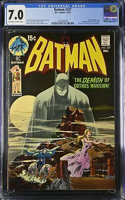 Buy Batman #227 - D.C. Comics 1970 CGC 7.0 Robin Backup Story. Hanging Panels. Class • 1,360.23£
