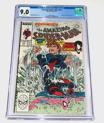 Buy Amazing Spider-Man #315 CGC 9.0 WP Venom & Hydroman  Marvel Todd McFarlane Art • 62.29£