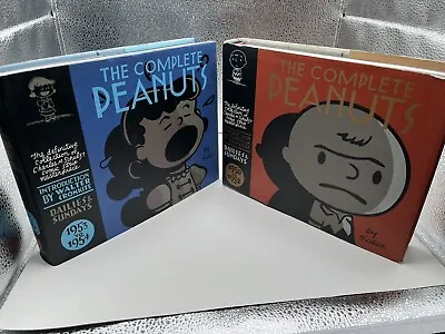 Buy The Complete Peanuts SUNDAY & DAILIES COMICS Vol 1&2 Hardcover Editions 1950-54 • 31.77£