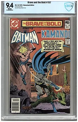 Buy Brave And The Bold  #157  CBCS  9.4   NM  White Pages   12/79  Newsstand Edition • 67.40£