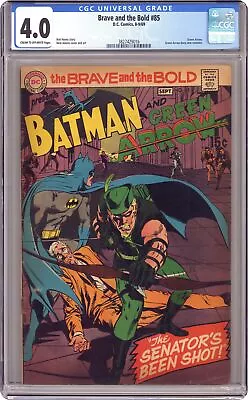 Buy Brave And The Bold #85 CGC 4.0 1969 3827429016 1st App. New Green Arrow Costume • 138.56£