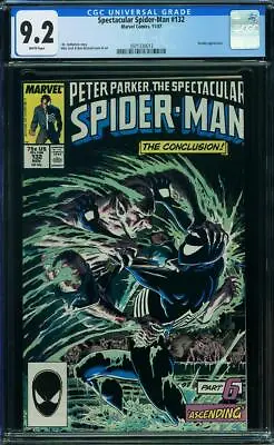 Buy Peter Parker Spectacular Spiderman  Cgc 9.2 132 Wp Vermin App The Conclusion B4 • 63.07£