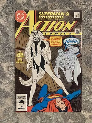 Buy Action Comics # 595, 1st Appearance Of Silver Banshee,  Superman & ??? , 1987 • 7.90£