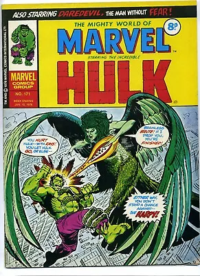 Buy Mighty World Of MARVEL Starring The INCREDIBLE HULK # 171 • 5.99£