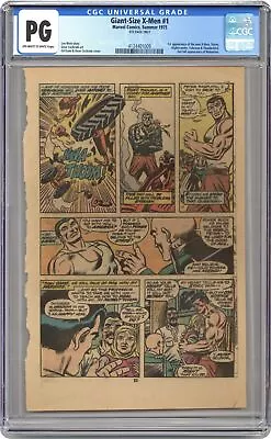 Buy Giant Size X-Men (1975) 1 CGC PG 8th Page Only 4134401009 1st App. Nightcrawler • 166.03£
