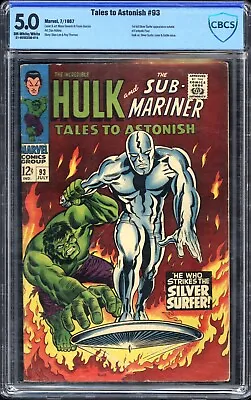 Buy Tales To Astonish #93 CBCS 5.0 SILVER SURFER KEY! • 120.08£