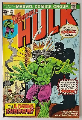 Buy Incredible Hulk #184, Marvel Comics 1975, Marvel Value Stamp Missing, Bronze Age • 4.99£