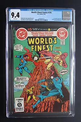 Buy Worlds Finest Comics #276 1st DARK ZATANNA Blackwall Magician 1982 PEREZ CGC 9.4 • 78.24£