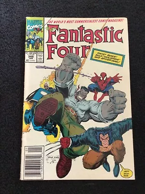 Buy Fantastic Four #348 (1991) KEY 1st Cover Appearance Of The New Fantastic Four FN • 7.19£