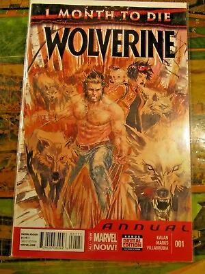 Buy Wolverine Annual #1 One Month To Die Marvel Comics (2014) Bagged Boarded • 7.75£