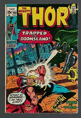 Buy Marvel Comics Thor 183 Vs Dr Doom FN- 5.5 Trapped In Doomsland 1970  • 34.99£