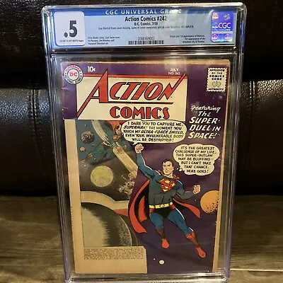 Buy Action Comics #242 CGC .5 - 1st Appearance Brainiac • 791.58£