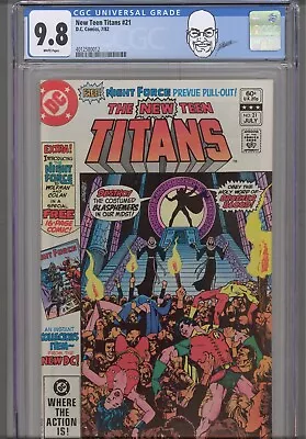 Buy New Teen Titans #21 CGC 9.8 1982 DC 1st Full App Brother Blood Custom Label • 72.34£