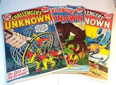 Buy Challengers Of The Unknown Lot: 3 Dc Comics #78-80 Mid-grade Jack Kirby Art 1973 • 19.77£