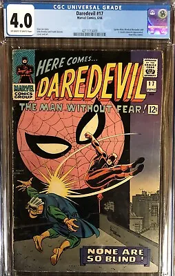 Buy Daredevil #17 Graded 4.0 Spider Man Masked Marauder Aunt May Cameo 👏🏻👏🏻 • 86.97£