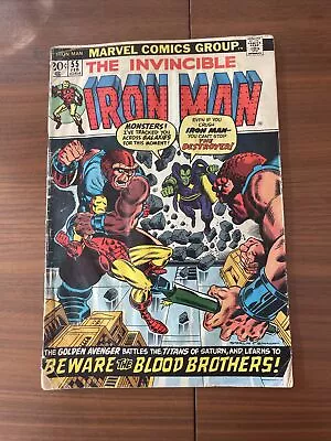 Buy IRON MAN #55 (Feb.1973) 1st Appearance Thanos + Drax Marvel Comics Cent • 99.95£