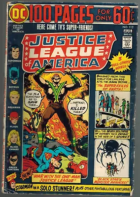 Buy Justice League Of America 112 Vs Amazo!  100 Page Giant  G/VG 1974 DC Comic • 4.79£