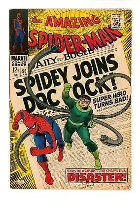 Buy Amazing Spider-Man #56 VFN + 8.5 Classic Doctor Octopus Cover • 259£