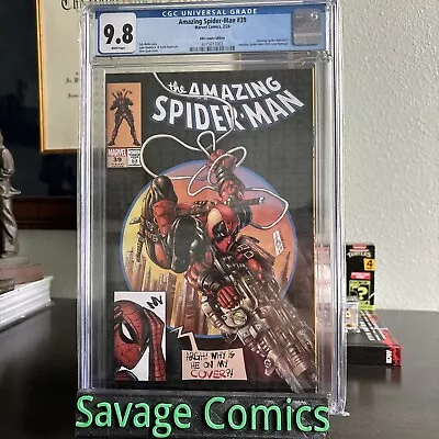 Buy Amazing Spider-man #39 Cgc 9.8 Deadpool #300 Black Variant-b • 110.69£
