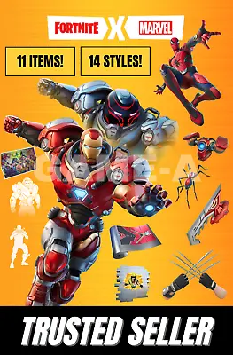 Buy Fortnite Marvel: Iron Man Zero War Rare Bundle Skin Outfit (DLC) Key/code GLOBAL • 21.49£