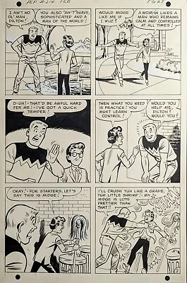 Buy Original Art, PEP #214 P#2/27 Dan DeCARLO? 1968  Mop Up  Archie (A# 2000 • 119.93£