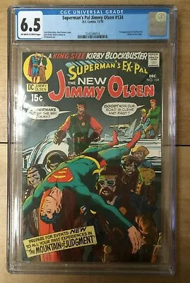 Buy Supermans Pal Jimmy Olsen #134 1st Appearance Of Darkseid CGC 6.5 1243246014 • 243.75£