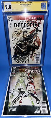 Buy DETECTIVE COMICS 850 CGC 9.8 Sig Series WHITE PAGES DC + Gotham City Sirens 1 • 170.48£