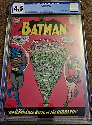 Buy Batman 171 CGC 4.5 DC 1965 1st Silver Age Riddler Appearance  • 474.36£