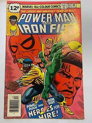 Buy POWER MAN AND IRON FIST #54 Luke Cage UK Price Marvel Comics 1978 VF • 3.95£